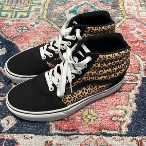 Vans Sk8 High Top Sneakers Leopard